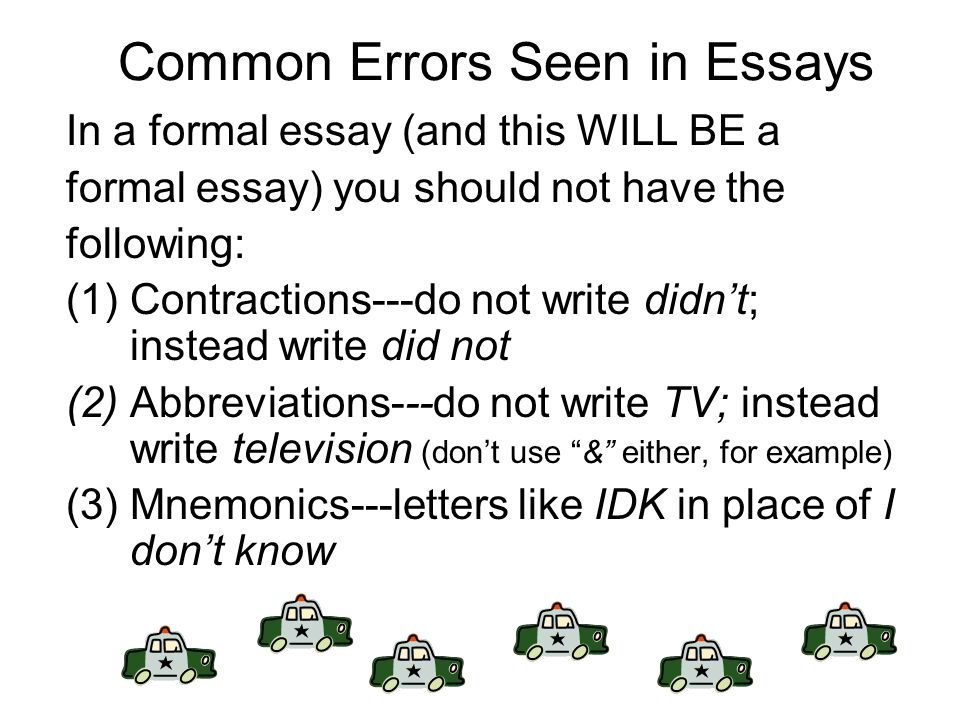 How to Put Examples in Your Essay